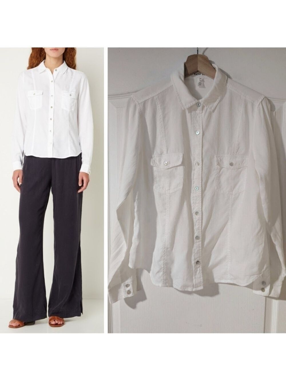 Bella Dahl | Lyocell blouse with chest pockets